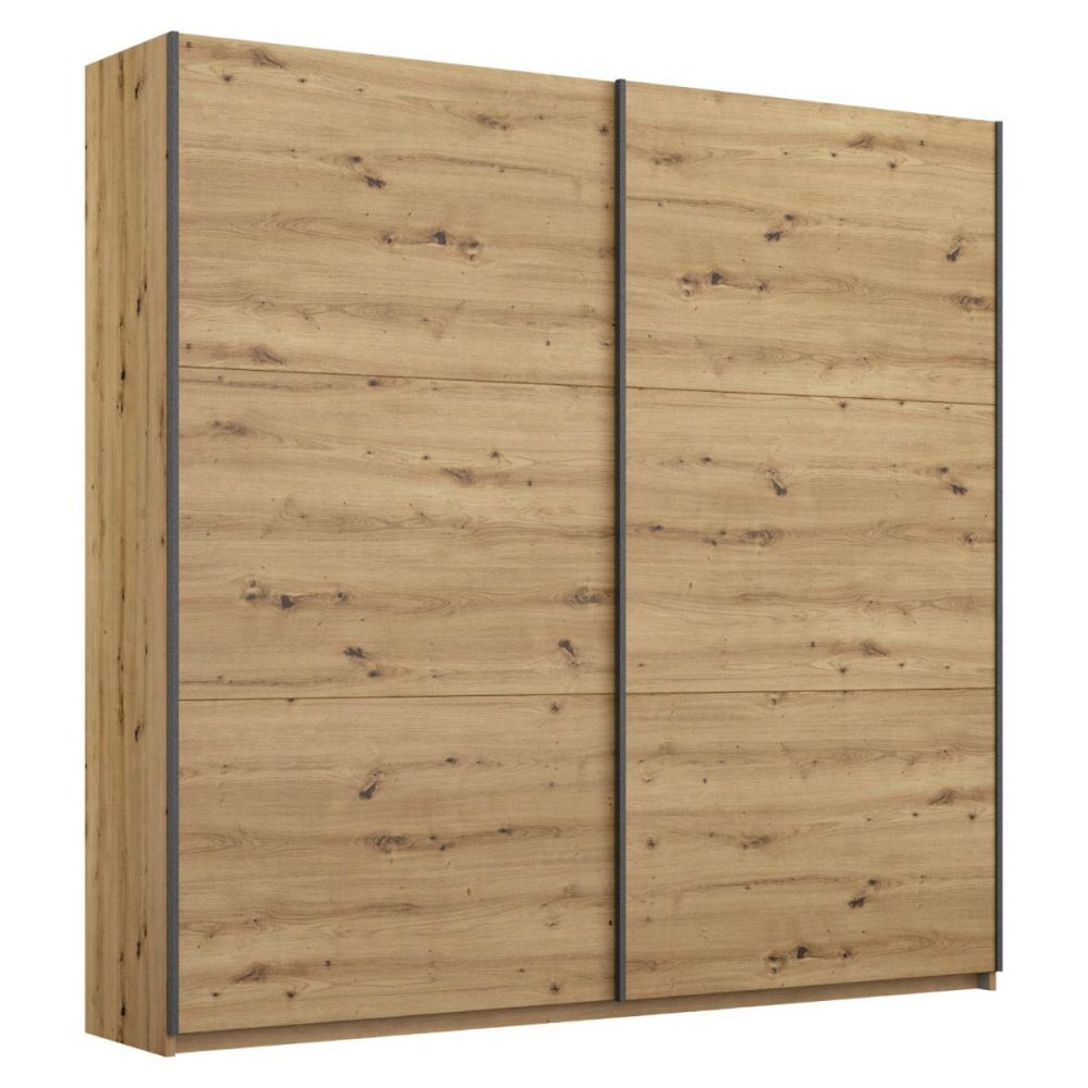Rauch Bristol Artisan Oak Sliding Door Wardrobe 131CM