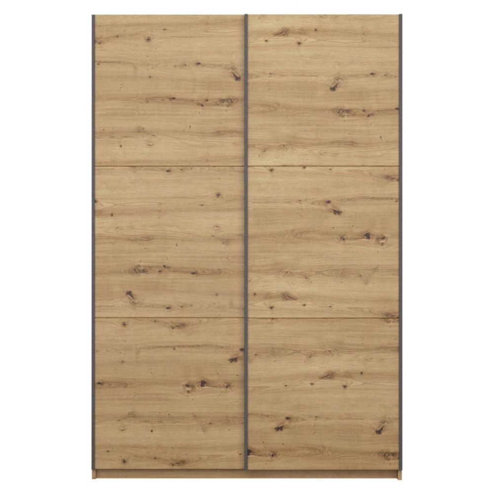 Rauch Bristol Artisan Oak Sliding Door Wardrobe 131CM