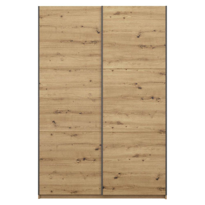 Rauch Bristol Artisan Oak Sliding Door Wardrobe 131CM