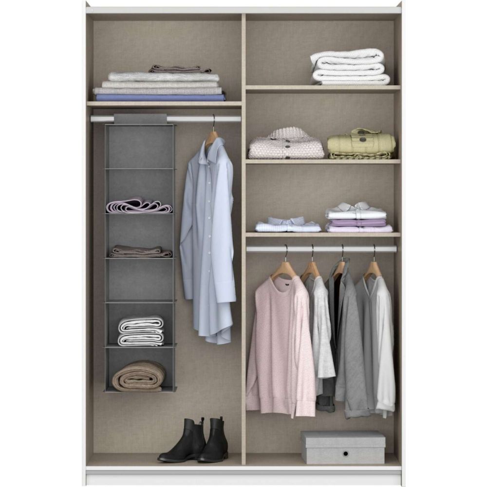 Rauch Bristol Artisan Oak With Metallic Grey Sliding Door Wardrobe 131CM