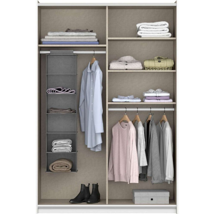 Rauch Bristol Artisan Oak With Metallic Grey Sliding Door Wardrobe 131CM