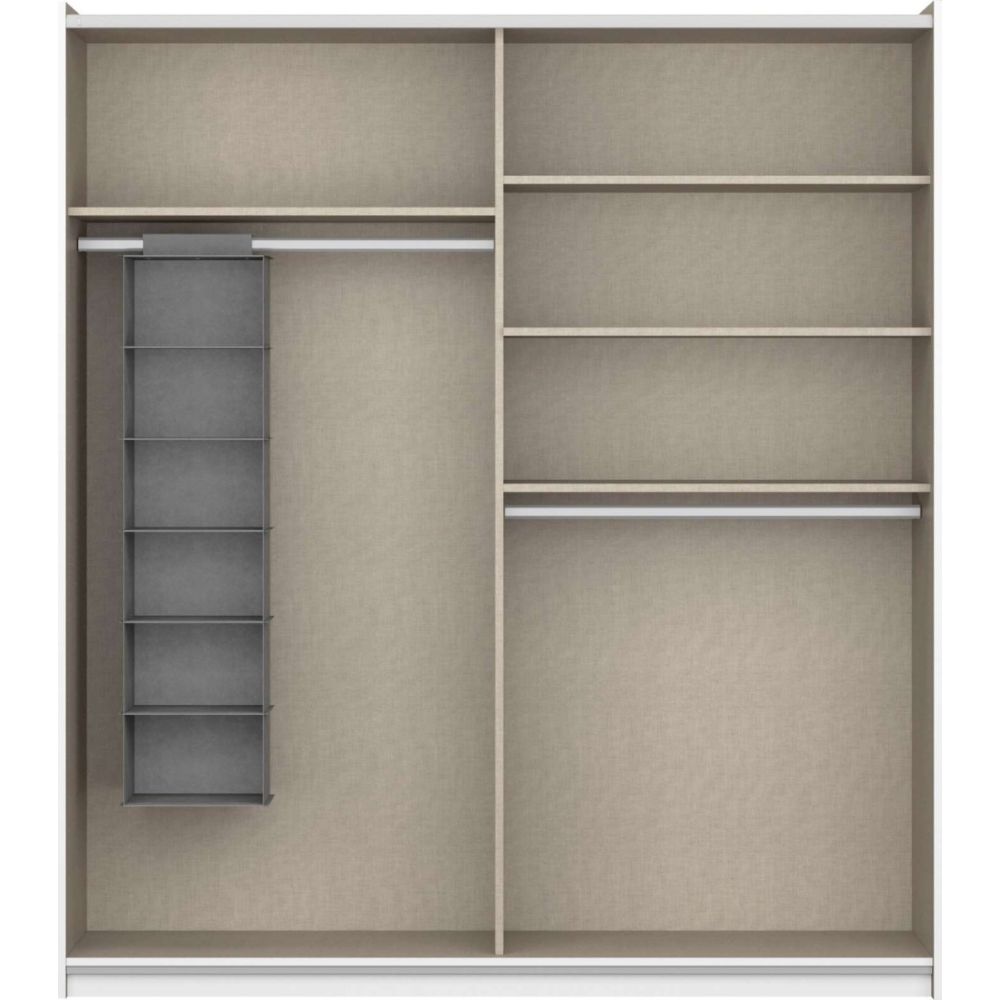 Rauch Bristol Artisan Oak With Metallic Grey Sliding Door Wardrobe 131CM