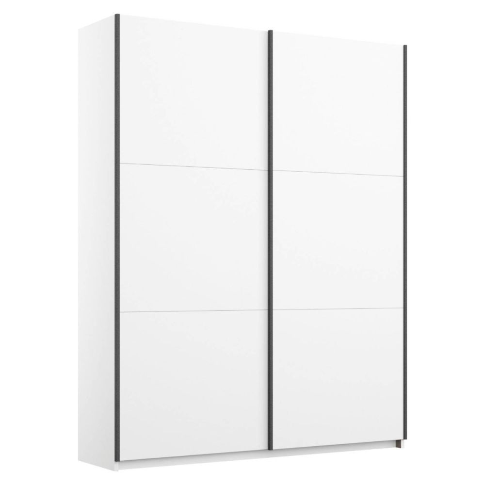 Rauch Bristol White Sliding Door Wardrobe 131CM