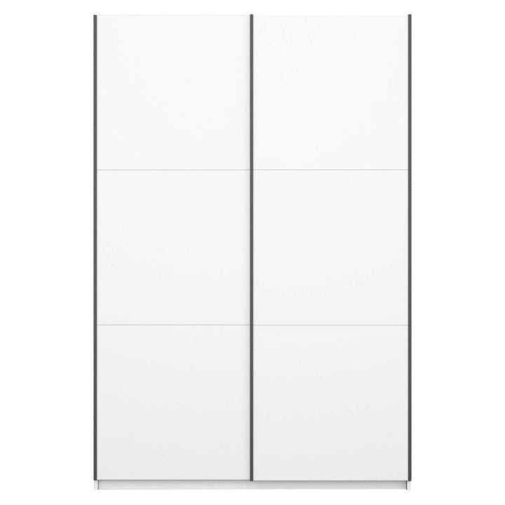Rauch Bristol White Sliding Door Wardrobe 131CM