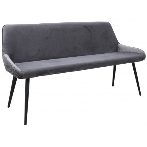 Stamford Bench - Grey Velvet