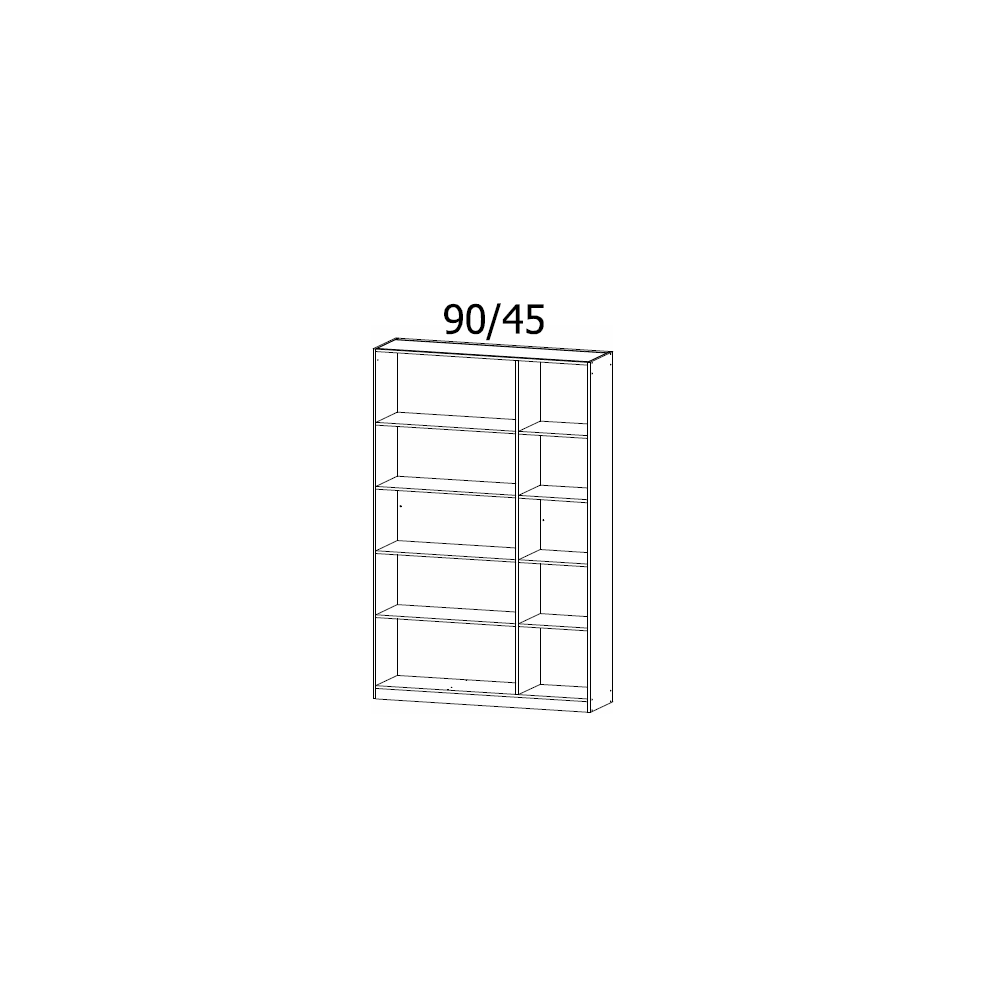 Rauch Acero Metallic Grey Full Mirror Hinged Door Wardrobe
