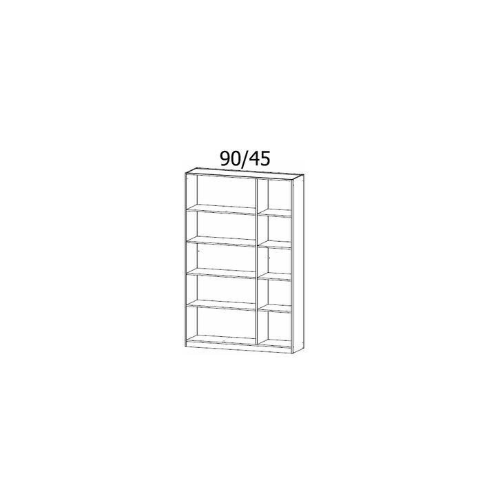 Rauch Acero Metallic Grey Full Mirror Hinged Door Wardrobe