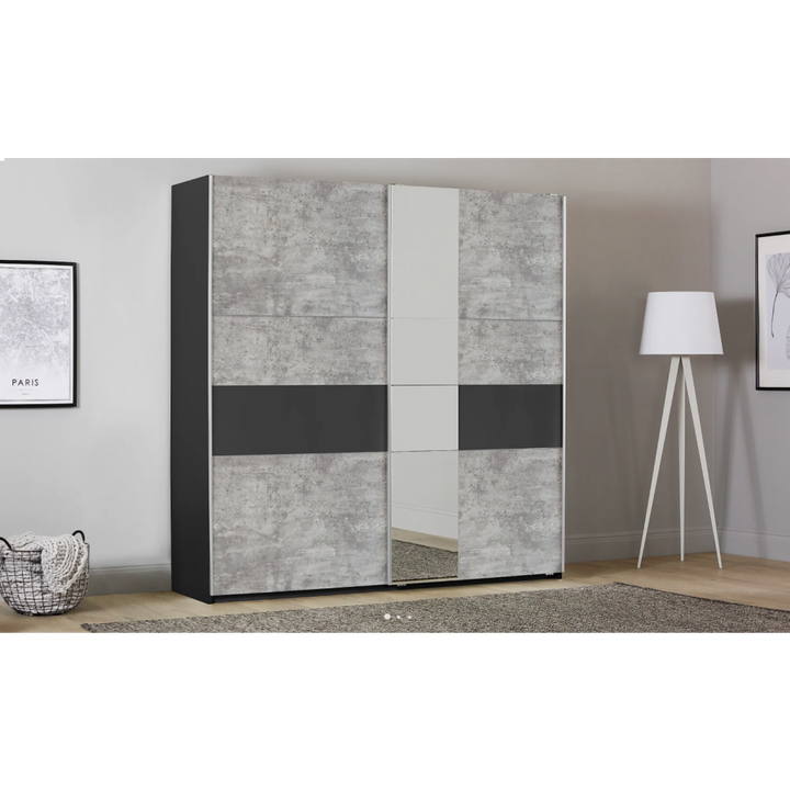 Rauch Nevan metallic grey - stone grey & mirror finish