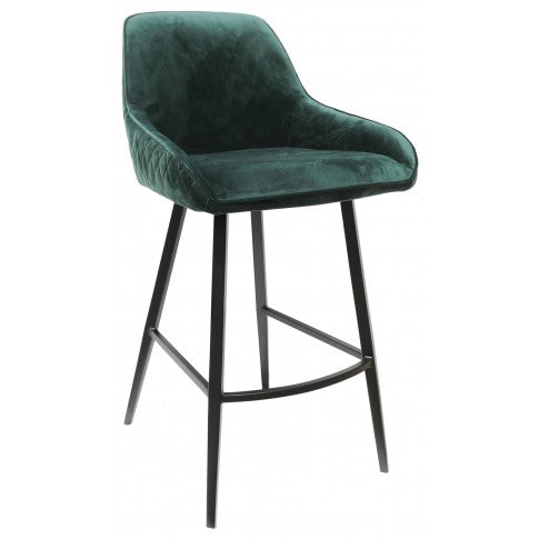 Stamford Bar Stool - Green Velvet