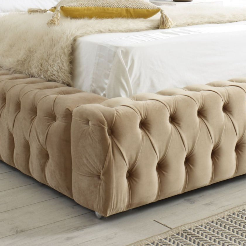 Royal Stella Chesterfield Fabric Upholstered Bed Frame