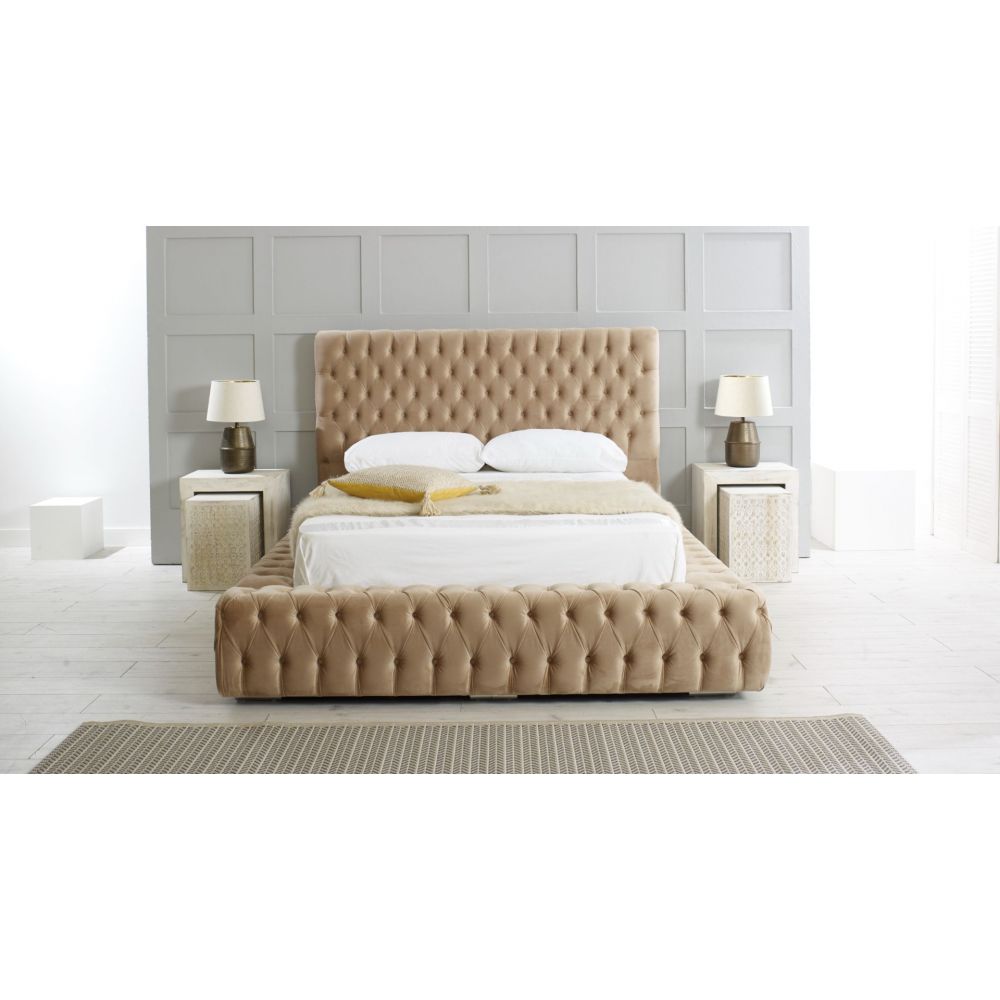 Royal Stella Chesterfield Fabric Upholstered Bed Frame
