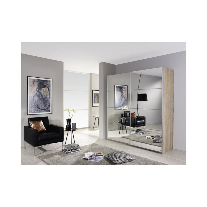 Rauch Subito Full Mirror 2 Sliding Door Wardrobe