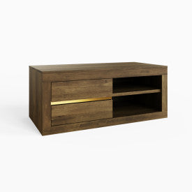 Knotty Oak Contemporary Coffee Table