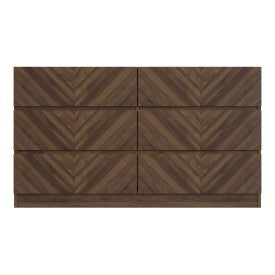 Regal Walnut 3+3 Drawer Chest