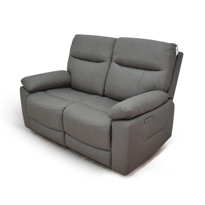 Vancouver 3 Seater Electric Recliner Sofa - Coal