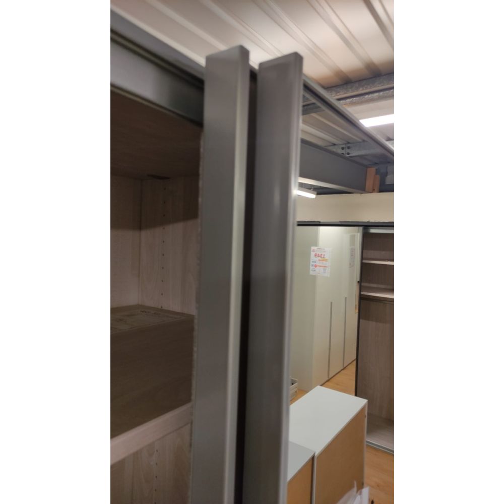Wiemann Berlin Graphite Glass Front Sliding Door Wardrobe