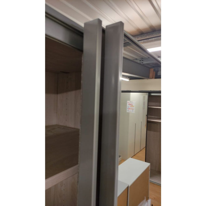 Wiemann Berlin Graphite Glass Front Sliding Door Wardrobe