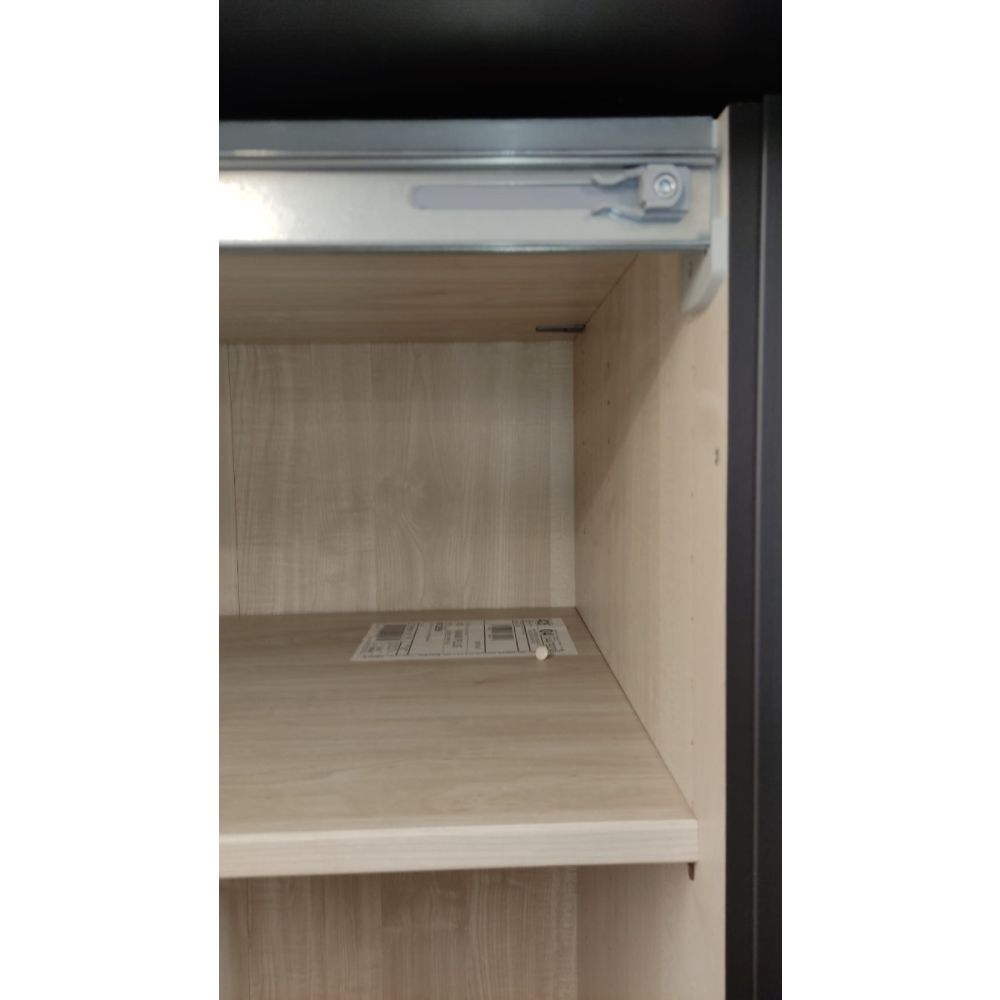 Wiemann Berlin Graphite Glass Front Sliding Door Wardrobe