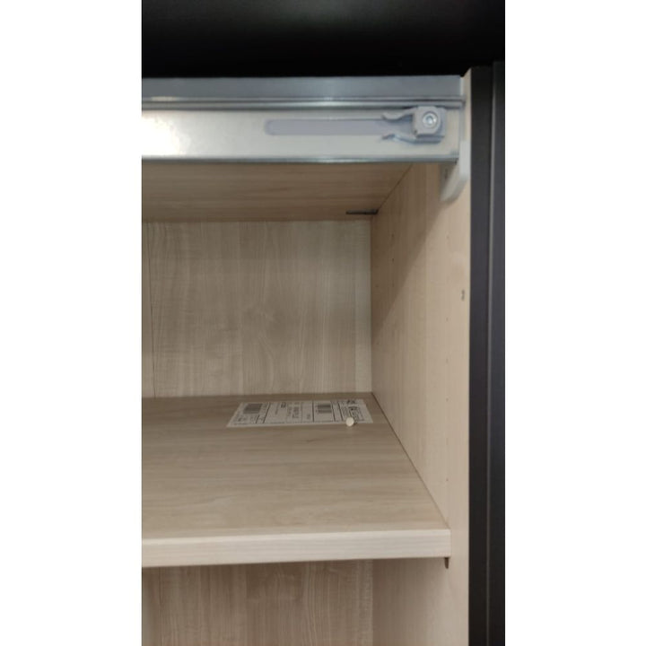 Wiemann Berlin Graphite Glass Front Sliding Door Wardrobe