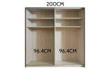 Miami Plus Sliding Wardrobe with Glass Front