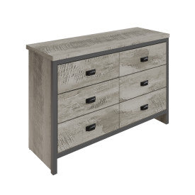 Chic Grey 3+3 Drawer Chest