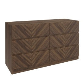 Regal Walnut 3+3 Drawer Chest