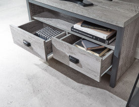 Urban Grey Corner TV Unit with Storage