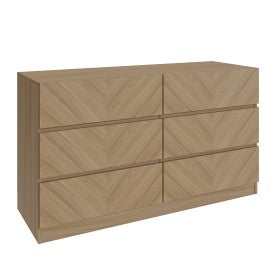 Regal Euro-Oak 3+3 Drawer Chest