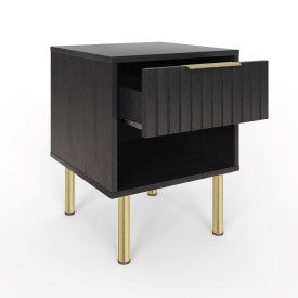 NERVATA LAMP TABLE BLACK