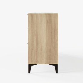 RusticWave 3+3 Drawer Chest Oak