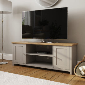 LANCASTER LARGE TV CABINET GREY