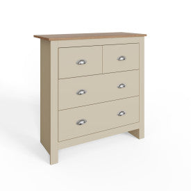 Modern Cream 4-Drawer Chest